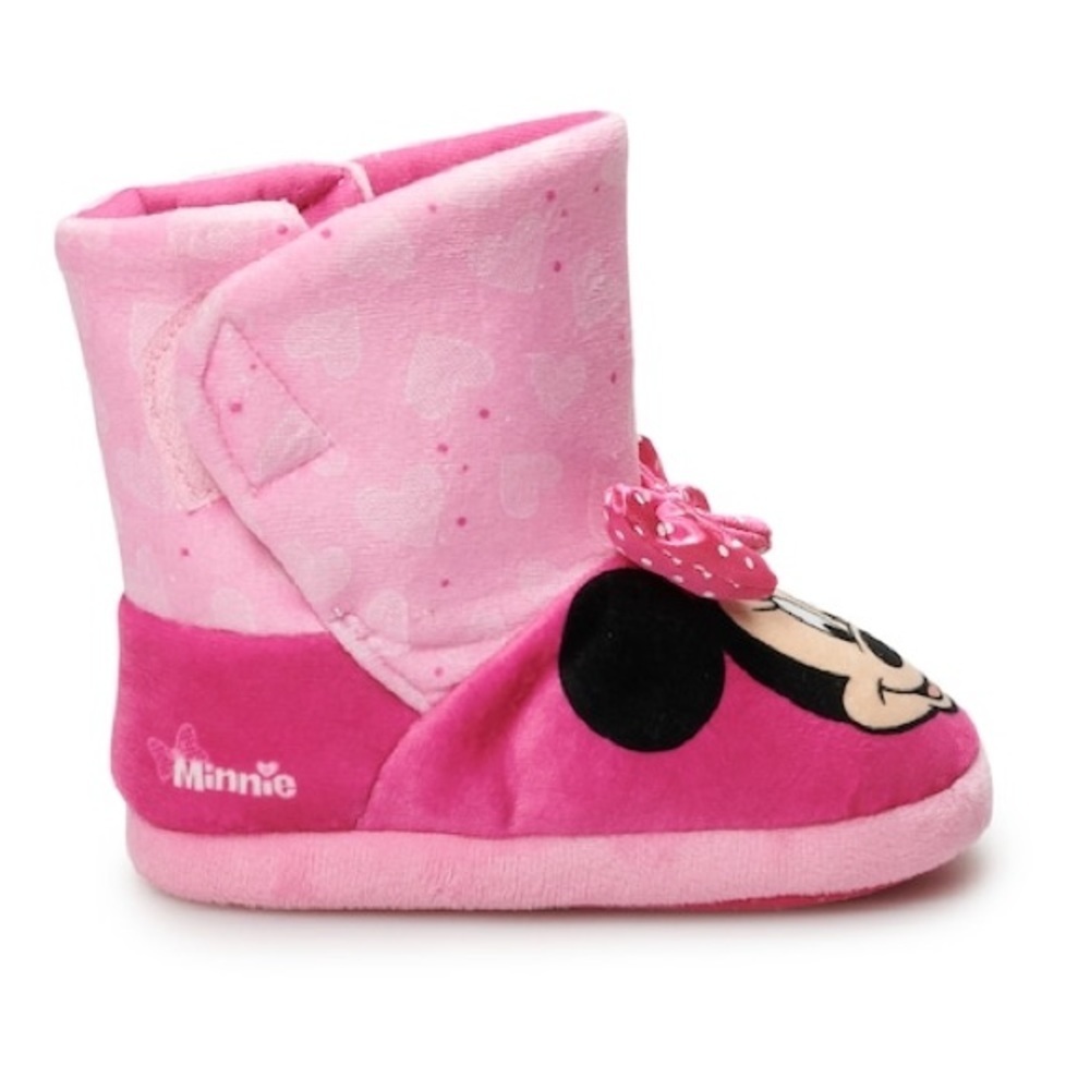 Disney's Minnie Mouse Toddler Girls' Slipper Boots​ - Picture 2 of 5